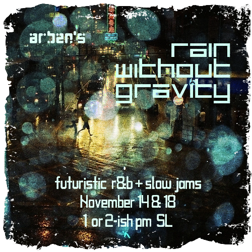 Rain Without Gravity event poster
